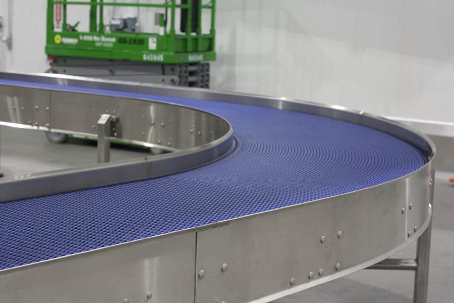 Modular Plastic Belt built by System Technology